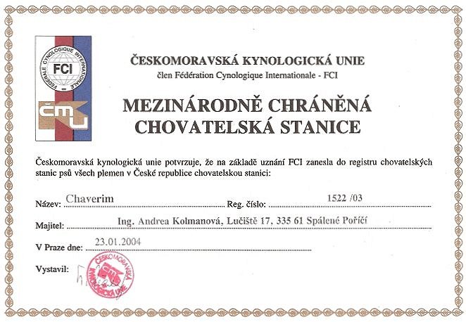 certifikt Chaverim